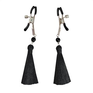 Затискач для сосків Art of Sex - Nipple clamps Black Tassels в Києві от компании Elektromax