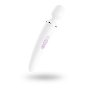 Вібромасажер Satisfyer Wand-er Woman (White/Chrome), водонепроникний, потужний, розмір XXL в Києві от компании Elektromax