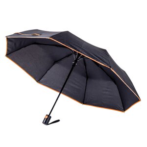 Складана напівавтоматична парасоля Bergamo SKY (чорний/помаранчевий, ø 98 см) в Києві от компании Elektromax
