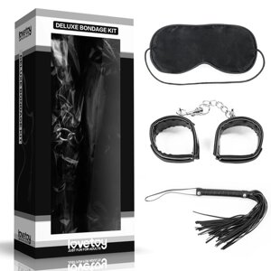 Встановлений для сексуальних ігор BDSM Deluxe Bondage (маска, наручники, батог)