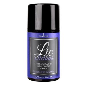 Гель для мінету Sensuva Lic-o-licious Blueberry Muffin (50 мл), оліїстий, без цукру в Києві от компании Elektromax