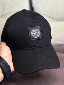 Кепка Stone Island black logo C008-3 в Києві от компании Elektromax