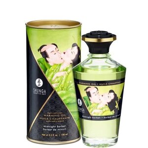 Розігрівальна олія Shunga Aphrodisiac Warming Oil – Midnight Sorbet (100 мл) без цукру, смачна в Києві от компании Elektromax