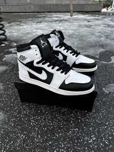 Кросівки високі Nike Air Jordan 1 (white / black) в Києві от компании Elektromax