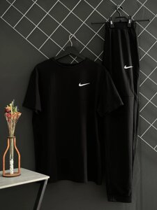 Штани чорні Nike (двонитка) + футболка чорна Nike в Києві от компании Elektromax