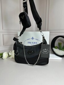 Жіноча Сумка Prada Re-Nylon Pochette   wb044    Black в Києві от компании Elektromax