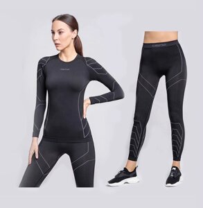 Комплект термобілизни жіночий SPAIO Rapid Womens SET Black/Grey (SP-RPD-BLKGR-WSET)