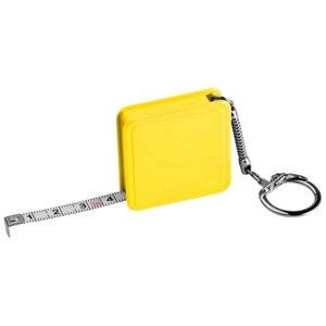 Рулетка маленька довжиною 1 метр квадратної форми (жовтий, 4 x 4 x 1 см)