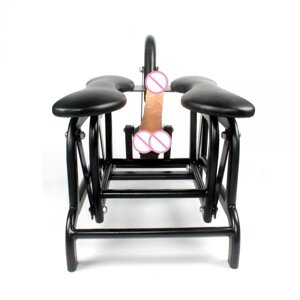 Strong Metal frame telescopic distance sex machine chair sex furniture with one free dildo-Flying Bird в Києві от компании Elektromax