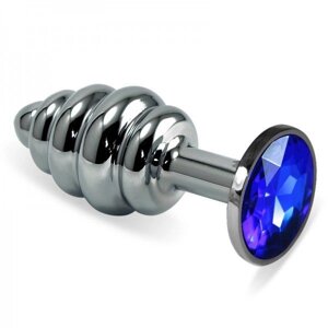 Spiral Metal Plug Spiral Spiral Blue Stone Obsted Blue Prok в Києві от компании Elektromax