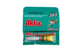 Супер клей Akfix - 3 г (303) 1 шт. в Києві от компании Elektromax