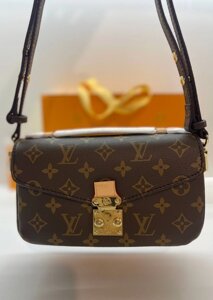 Жіноча сумка Louis Vuitton East West Metis Monogram, коричнева