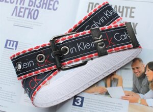 Чоловічий тканинний ремінь Calvin Klein червоно-чорний в Києві от компании Elektromax