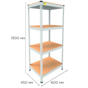 Металевий стелаж MRL-1500 ( 600x450) білий в Києві от компании Elektromax