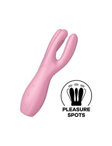 Кліторальний вібратор Satisfyer Threesome 3 Pink з трьома пальчиками в Києві от компании Elektromax