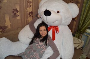 Білий плюшевий ведмедик Тедді 200 см в Києві от компании Elektromax