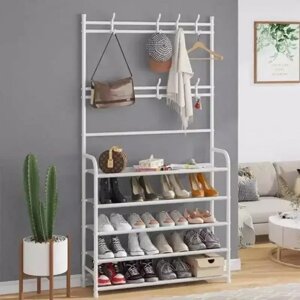 Універсальний вішак для одягу New simple floor clothes rack size 60X29.5X151 см Білий