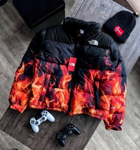 Куртка зимова в стилі The North Face вогонь в Києві от компании Elektromax