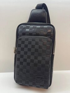 Чоловічий слінг Louis Vuitton Avenue NM Damier Infini, чорний в Києві от компании Elektromax