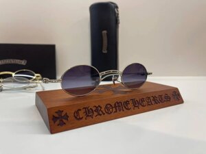 Окуляри Chrome Hearts Lux Retro в сріблястій оправі