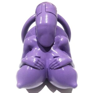 Пояс вірності для чоловіків Big Boobs New Chastity Device Purple в Києві от компании Elektromax