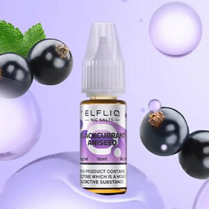 Рідина ELFLIQ 10мл 5%. Чорна Смородина Анісова (Blackcurrant Aniseed) в Києві от компании Elektromax