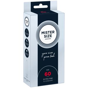 Презервативи Mister Size - pure feel - 60 (10 condoms), товщина 0,05 мм в Києві от компании Elektromax