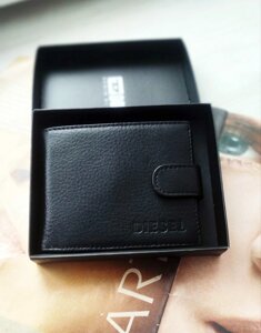 Чоловічий шкіряний гаманець Diesel black