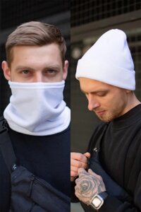 Зимовий Комплект Without Шапка+Баф White в Києві от компании Elektromax