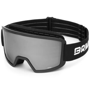 Маска гірськолижна Briko 7.7 FIS HD Race Cat. S2 Matt Black (Brown Base)/Silver Mirror (251152W-BL) в Києві от компании Elektromax