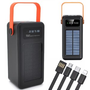 Портативний зарядний пристрій із сонячною панеллю Power Bank YM-639 CX Зовнішній акумулятор на 120000 mAh в Києві от компании Elektromax