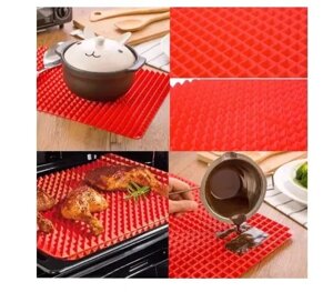 Килимок для випікання PYRAMID PAN Fat-Reduction Silicone Cooking Mat (16,25х11,5 см, силіконовий) grill в Києві от компании Elektromax