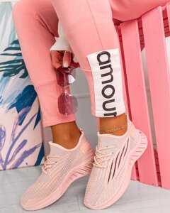 Жіночі кросівки рожеві трикотажні для спорту 36-41 в Києві от компании Elektromax