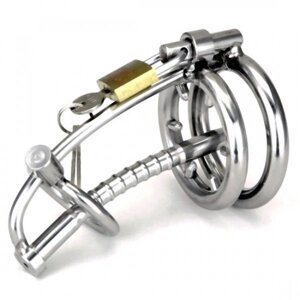 Sylum Locking Chastity Cage Prince‘s Wand Penis Prison with a Removable Head Ring в Києві от компании Elektromax