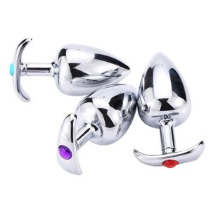 Metal Crystal Anal Plug Anal Dilatator Butt Plug L в Києві от компании Elektromax