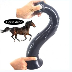 Фаллоимитатор дилдо коня Horse Phallus Anal Plug Black в Києві от компании Elektromax