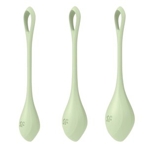 Набір йоні намистин Satisfyer Yoni Power 2 Light Green, диаметр 2-2,5-3см, вес 22-44-73гр в Києві от компании Elektromax