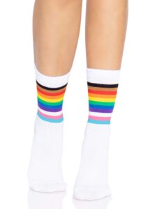 Шкарпетки жіночі в смужку Leg Avenue Pride crew socks Rainbow, 37–43 розмір в Києві от компании Elektromax