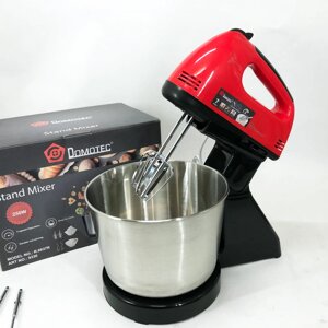 Міксер ручний з чашею Domotec R6637R 2 літри 250 W, Міксер стаціонарний з чашею з нержавіючої сталі в Києві от компании Elektromax