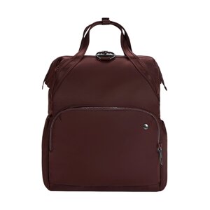 Жіночий рюкзак антизлодій Citysafe CX Backpack, 6 ступенів захисту (бордовий, 39 х 28 х 16 см)
