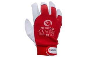 Рукавичка Intertool - комбінована козяча шкіра з манжетом 10"