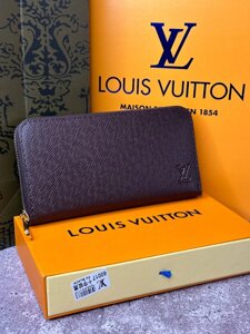 Чоловічий шкіряний гаманець Louis Vuitton Zippy Taiga Brown k035 в Києві от компании Elektromax