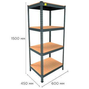 Металевий стелаж MRL-1500 ( 600x450) чорний в Києві от компании Elektromax