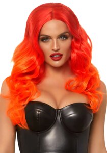 Руда перука омбре Leg Avenue Ombre long wavy wig, довга, локони, 61 см в Києві от компании Elektromax