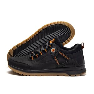 Демісезонні шкіряні кросівки Merrell чорні