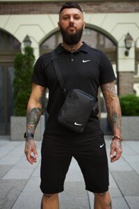 Комплект Nike поло чорний і шорти. +барсетка в Києві от компании Elektromax