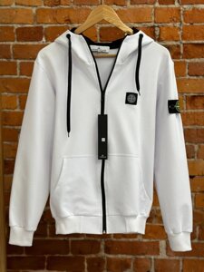 Кофта зип худі Stone Island біла в Києві от компании Elektromax