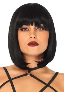 Коротка перука каре з чубчиком Leg Avenue Short natural bob wig, чорна в Києві от компании Elektromax