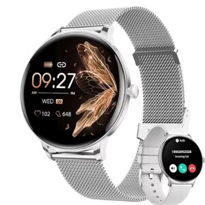 Смарт-годинник Smart Watch Ultra Thin жіночий спортивний фітнес смарт годинник Silver, срібний в Києві от компании Elektromax