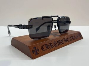 Окуляри Chrome Hearts 8277 в чорній оправі